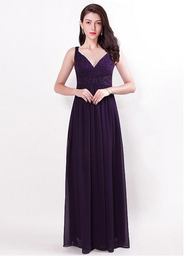 Cheap Glamorous V-neck Neckline A-line Bridesmaid Dresses Online ...